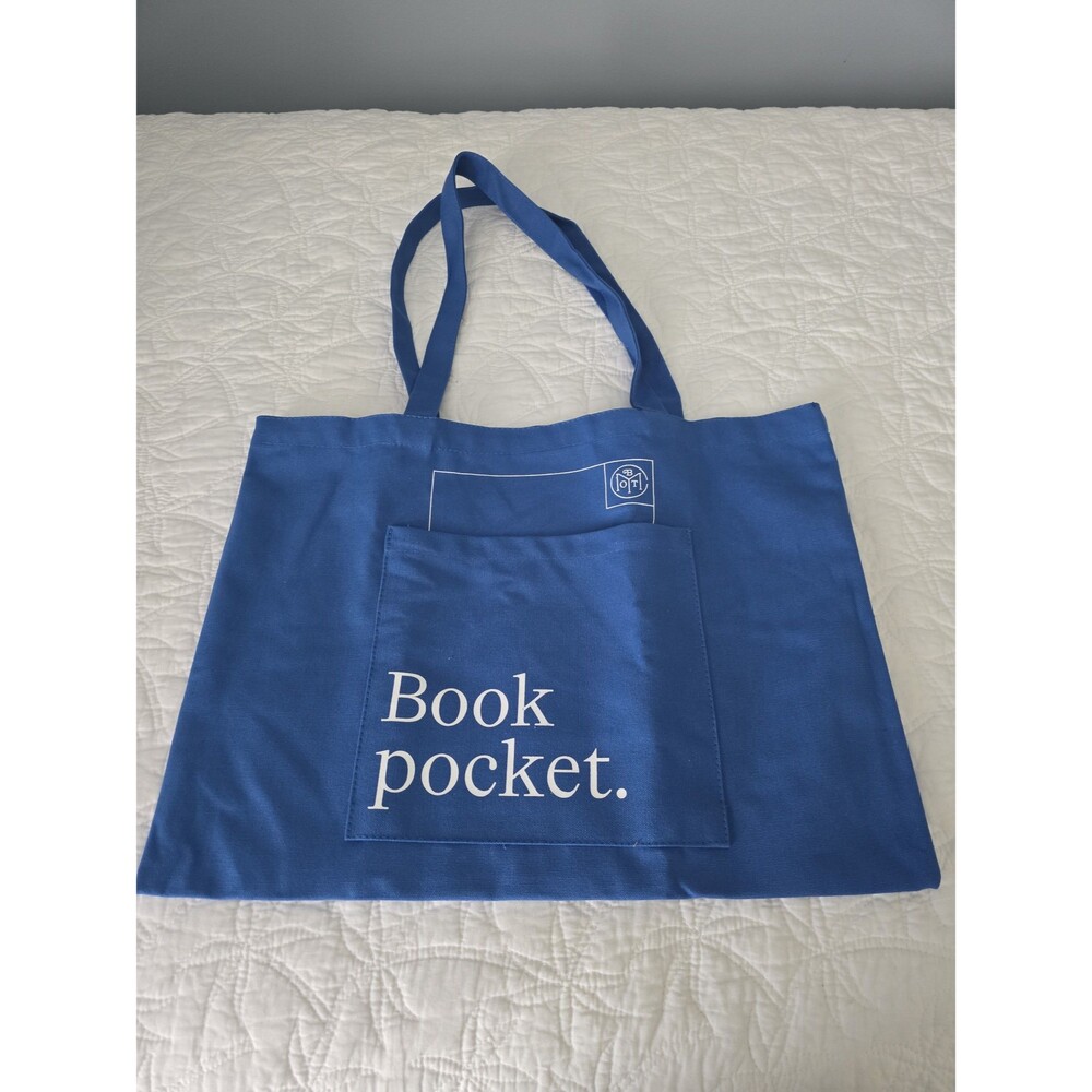 BOTM Book of the Month Book Pocket Tote Bag NEW